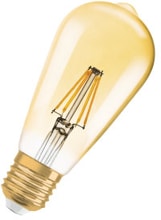 LEDVANCE Vintage Globe LED-Lampe, E27, 4 W, 380 lm, warmweiß