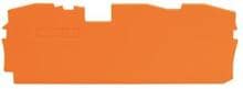 Wago 2016-1392 Abschluss- und Zwischenplatte orange