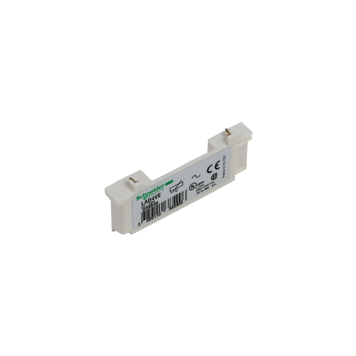 Schneider Electric LAD4 Beschaltungsmodul, Varistor, 110-250V AC/DC, für LC1D09-38 (LAD4VU)