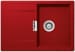 Schock Mono D-100S-U Granitspüle mit Ablauffernbedienung, Cristadur, reversibel, Holzschneidbrett, rouge (MOND100SUROU)
