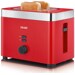 Graef TO 63 Toaster, 888 Watt, Bräunungsgradregler mit sechs Stufen, rot