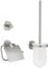 GROHE Essentials Accesoires WC-Set 3 in 1, Glas/Metall, supersteel (40407DC1)