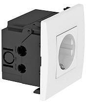 OBO Bettermann SDE-RW D0RW Steckdoseneinheit Modul 45, reinweiß
