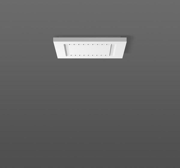 RZB Hemis Square LED-Deckenleuchte, 12W, 1600lm, 4000K, IP40, blendfrei, Linsenoptik, weiß (312187.002.1)