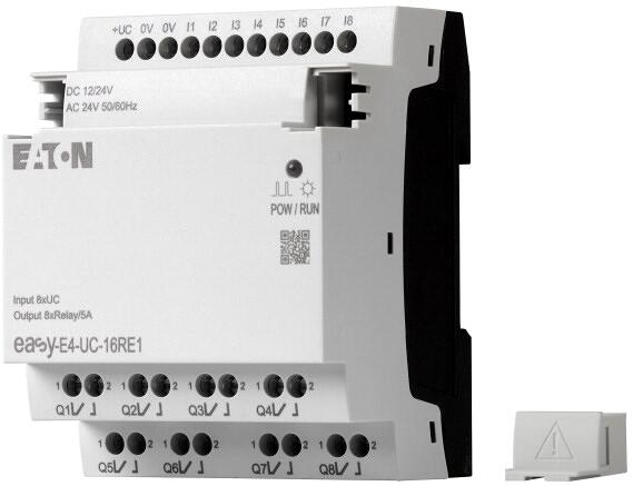 Eaton EASY-E4-UC-16RE1 Ein-/ Ausgangserweiterung, 12/24VDC 24VAC, 8DE (197218)