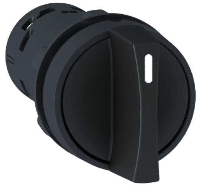 Schneider Electric Wahlschalter, Harmony XB7, Monoblock, Kunststoff, Ø22mm, schwarz, 2S, 3 Stellungen, Schraubklemme (XB7ND33)