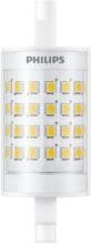 Philips CorePro LEDlinear ND 7-60W R7S 78mm830 CorePro Hochvolt-Stablampe, LED, R7S, 7W, R7s, 3000K, 950lm, CRI80, 15000 Stunden, klarer Kunststoff (30193100)