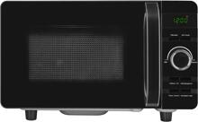 Exquisit MW4020-F-240DIG Stand Mikrowelle, 45 cm breit, 20 L, 700 W, Grill 800 W, Autokoch-Programme 8, schwarz