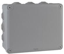Schneider Electric Mureva BOX Abzweigdose, 4 Tüllen Ø25+8xØ32, 225x175x100mm (ENN05013)