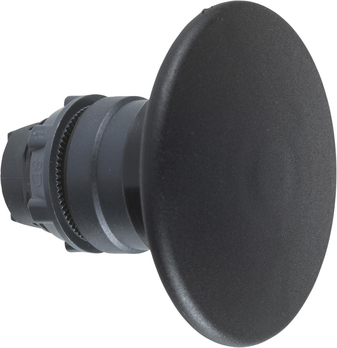 Schneider Electric ZB5AX2 Harmony XB5, Pilzdrucktaster, Frontelement, Kunststoff, 22mm, Pilz 60mm, Zugentriegelung, schwarz