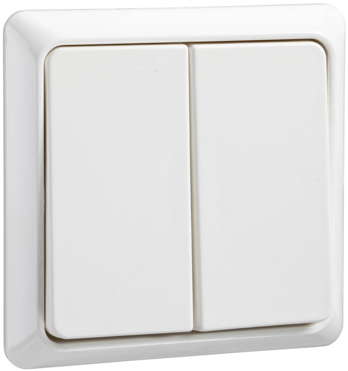 Elso 241504 Serienschalter 10A, Renovierung komplett Steckklemme, reinweiß