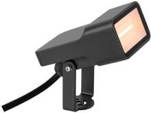 SLV SYNA WIDE Erdspießleuchte, 115°, IP65, eckig, schwarz 