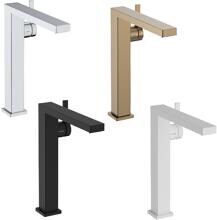 hansgrohe Tecturis E Einhebel-Waschtischarmatur 240 Fine CoolStart wassersparend+ für Aufsatzwaschtische ohne Ablaufgarnitur, Messing, 4 l/min