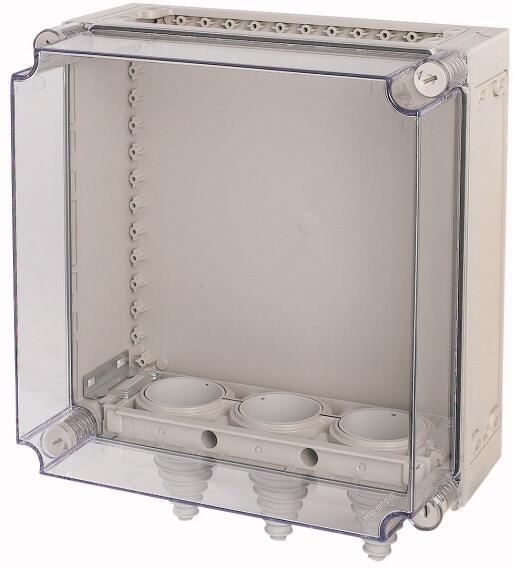 EATON KST44-200 Verteilergehäuse+Kabel- schellen/-stutzen, 375x375x225 mm