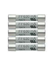 Testo Ersatz-Sicherungen, 630 mA / 600 V, 5 Stück (0590 0007)