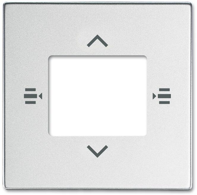 Busch-Jaeger 6108/61-83 Zentralscheibe für Bedienelement 6-fach, alusilber (2CKA006115A0466)