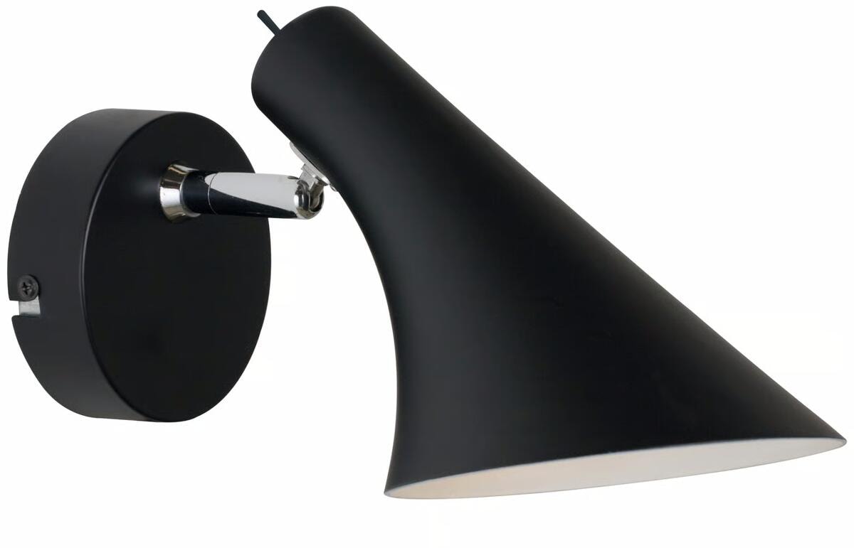 Nordlux Vanila Wandleuchte, E14, IP20, 40W, schwarz (72711003)