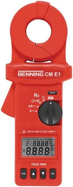 Benning CM E1 TRMS Erdungsmesszange Erdschleifenwiderstand 0,025Ohm