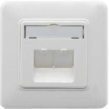 KERPEN DATACOM MC45 Anschlussdose, Unterputz, 50x50mm, 45°, 2-fach, weiß (LKD9ZQ010110000)