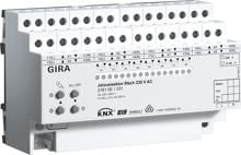 KNX Jalousieaktor 8fach 230 V AC / 12-48 V DC mit Handbetätigung, Gira 216100