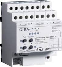 KNX Jalousieaktor 2fach 230 V AC mit Handbetätigung, Gira 215200