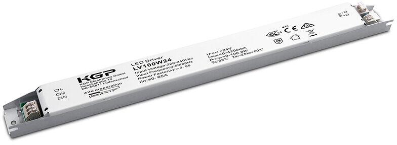 Dotlux LED-Netzteil CV, 24V, DC, 0-100W, 0-4,2A, nicht dimmbar, IP20, linear (5188)