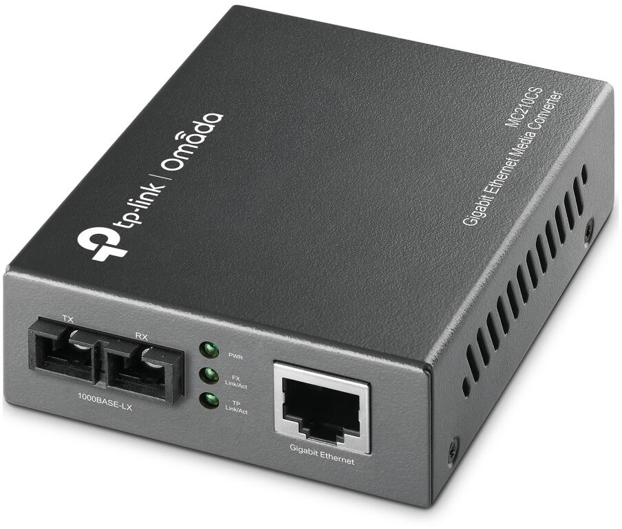 TP-Link Omada Gigabit Single-Mode Media Converter (MC210CS)