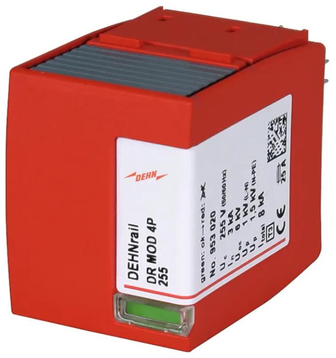 Dehn DR MOD 4P 255 Überspannungsableiter Schutzmodul für DEHNrail M, 4-polig, 255V, Typ 3 (953020)