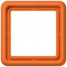 Rahmen 4fach, orange glänzend, JUNG CD584WUO