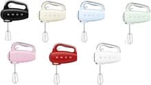 Smeg HMF01 50's Style Handmixer, 250 W-Motor mit Sanftanlauf, variable Geschwindigkeit, Turbo-Stufe