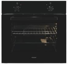 Exquisit EBE255-020 EEK: A Einbaubackofen, 59,5 cm breit, 59 L, Ober & Unterhitze, schwarz