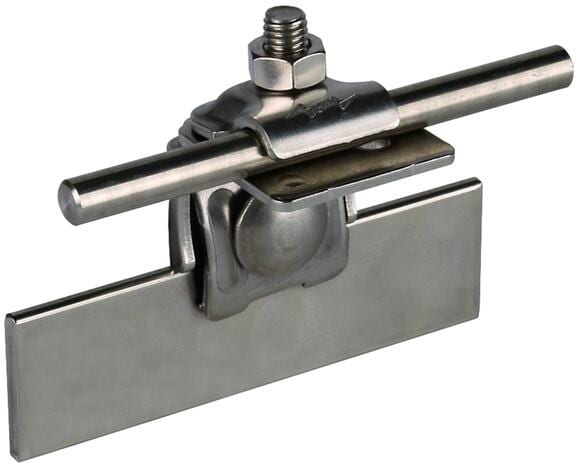 Dehn Dachleitungshalter für Metalldächer Für Stehfalz-Dächer, mit Klemmbock FK KB 6.10 KBF0.7 8 W V2A (365059)