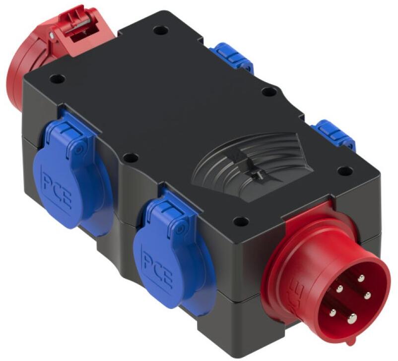 PCE Mobilverteiler, Kunststoff Baureihe ST.ANTON 6F, 16/5, 4xSSD, GS16/5, IP44 (9438002)