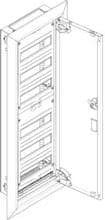 ABN UK16 Flachverteiler Unterputz/Hohlwand, 1x6-reihig, IP30, HxBxT: 970x320x110 mm, weiß