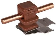 Dehn LH FS 8 H16 K BR V2A Dachleitungshalter, FIRSTsnap mit DEHNsnap, H 16mm, Rd 8mm, NIRO, braun (204039)