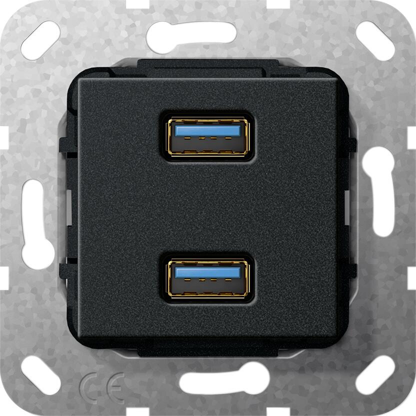 Einsatz USB 3.0 Typ A 2fach Gira 568410