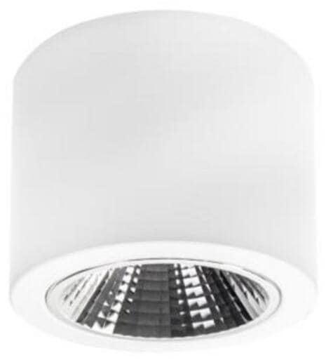 Brumberg KACIE MINI LED-Anbaudownlight, rund, Ø 190mm, DALI dimmbar, 4000K, 31W, Reflektor silber, CRI>90, weiß (12595174DA)