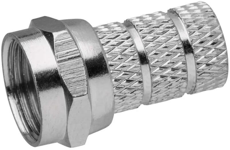 EMOS K7321 Konnektor F-Stecker für Koaxialkabel, CB500, VPE 10 Stück, (1807100400)