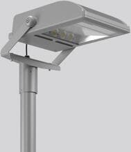 RZB Lightstream maxi LED-Scheinwerfer, 221W, 26600lm, 3000K, asymmetrisch, silber (721725.114)