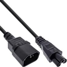 InLine Netzkabel, C14 Kupplung auf C5 Stecker, schwarz