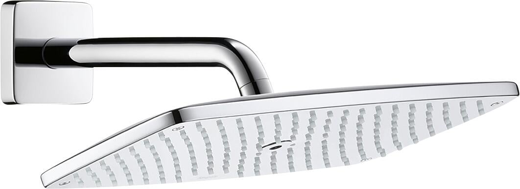 hansgrohe Raindance E Duschkopf 360 1 Strahlart mit Brausearm 24 cm, Metall, 16,5 l/min, 360 x 190 mm, Chrom, (27371000)