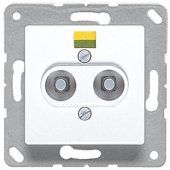 Jung 165-2WW Potentialausgleich-Steckdose, Schraubklemmen VDE, 6 mm2, alpinweiß