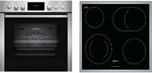 Neff EDX40 N30/N50 Einbauherdset mit Elektrokochfeld (E1CCD2AN3 + M13R42N2), 60 cm breit, 71 L, 7 Heizarten, Edelstahl