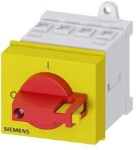 Siemens 3LD21300TK13 Hauptschalter, 3-polig, rot/gelb (3LD2130-0TK13)