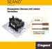 Legrand SEANO SC/APC Monomode Glasfaser-Steckdose, Anschluss von 2 Glasfaserkabeln, 1 Duplex Adapter, anthrazit lackiert (765489)