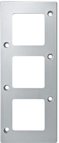 Merten 480360 Rahmen, Panzer, 3-fach, mattsilber