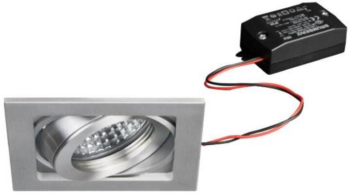 Brumberg LED-Einbaustrahlerset schaltbar, 6W, 680lm, 3000K, aluminium matt (38357253)