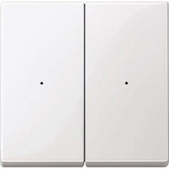 Merten MEG5220-0319 Wippen für Taster-Modul, System M, 2fach, polarweiß glänzend