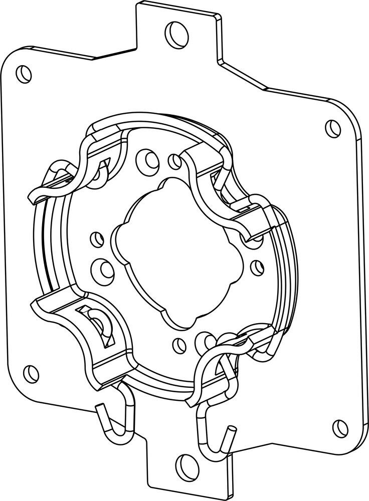 Rademacher 4015K-07 Click-Antriebslager für Stakusit Aufsatzrollladenkästen (94401507)