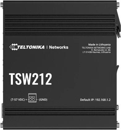 Teltonika TSW212 8-Port Switch +2 SFP managebar, schwarz (TSW212000000)